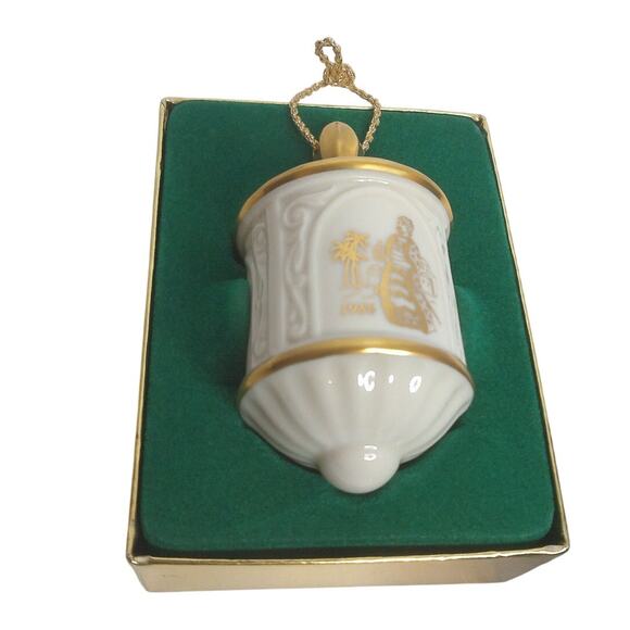 Vintage Lenox Porcelain Christmas Wisemen Ornament 24K Trim 1986 - Picture 1 of 7